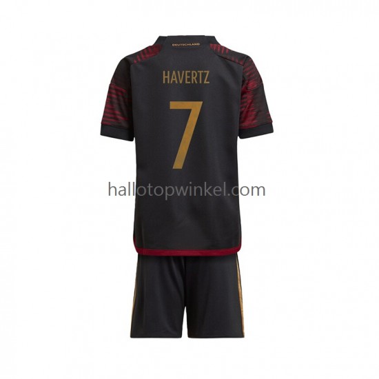 Duitsland Voetbalshirt Havertz 7 Kleuters/Kids Uit Tenue WK 2022 Korte Mouw