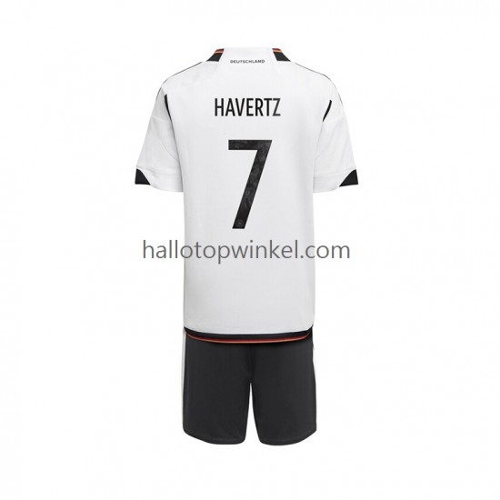 Duitsland Voetbalshirt Havertz 7 Kleuters/Kids Thuis Tenue WK 2022 Korte Mouw