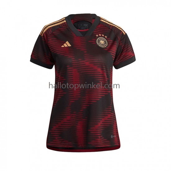 Duitsland Voetbalshirt Dames Uit Tenue WK 2022 Korte Mouw