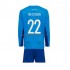 Duitsland Voetbalshirt ter Stegen 22 Doelman Kleuters/Kids Thuis Tenue WK 2022 Lange Mouw