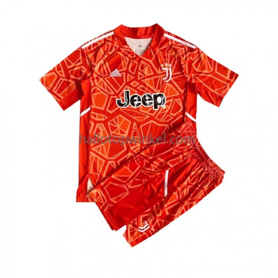 Juventus Voetbalshirt Doelman Kleuters/Kids Uit Tenue 2022-2023 Korte Mouw