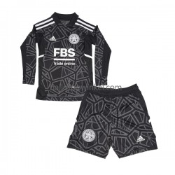 Leicester City Voetbalshirt Doelman Kleuters/Kids Thuis Tenue 2022-2023 Lange Mouw
