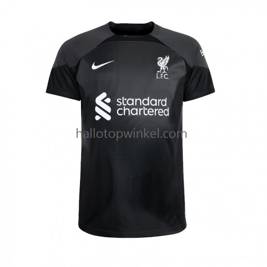 Liverpool Voetbalshirt Doelman Heren Uit Tenue 2022-2023 Korte Mouw