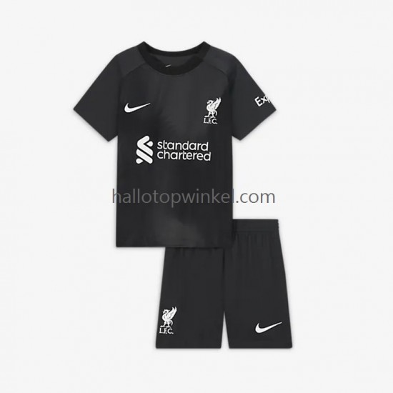 Liverpool Voetbalshirt Doelman Kleuters/Kids Uit Tenue 2022-2023 Korte Mouw