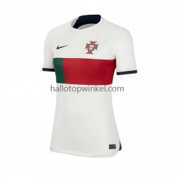 Portugal Voetbalshirt Dames Uit Tenue WK 2022 Korte Mouw