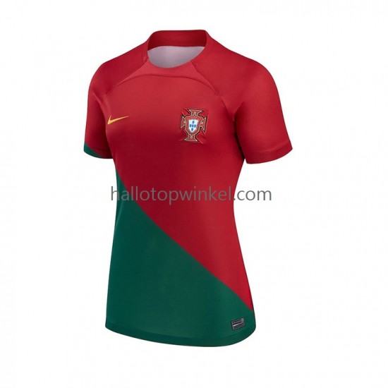 Portugal Voetbalshirt Dames Thuis Tenue WK 2022 Korte Mouw