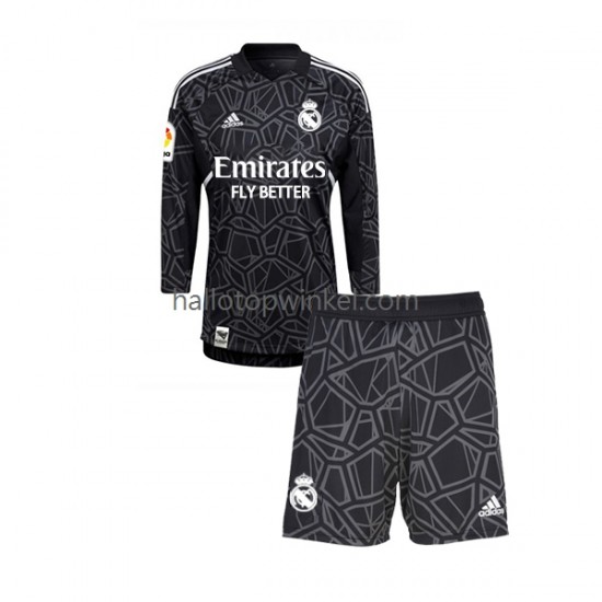 Real Madrid Voetbalshirt Doelman Kleuters/Kids Uit Tenue 2022-2023 Lange Mouw