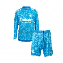 Real Madrid Voetbalshirt Doelman Kleuters/Kids Thuis Tenue 2022-2023 Lange Mouw