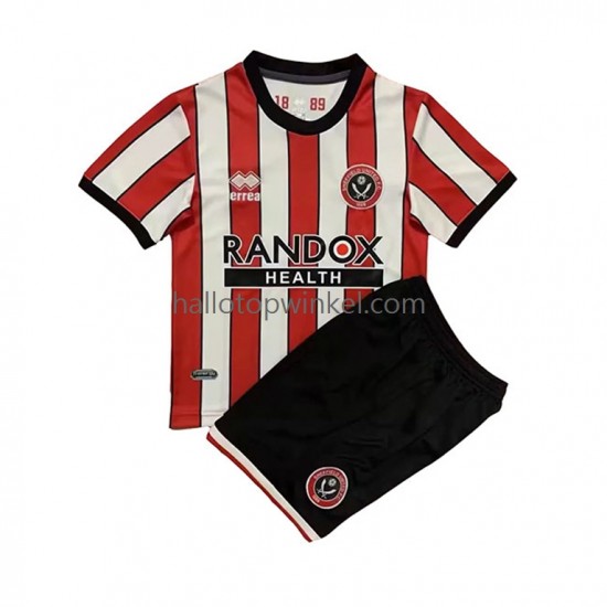 Sheffield United Voetbalshirt Kleuters/Kids Thuis Tenue 2022-2023 Korte Mouw
