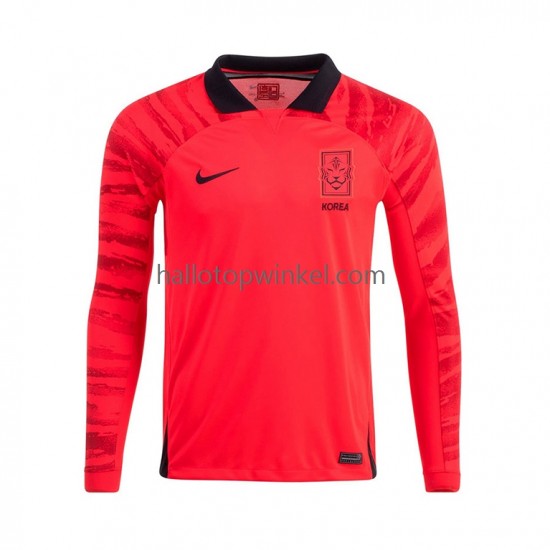 Zuid-Korea Voetbalshirt Heren Thuis Tenue WK 2022 Lange Mouw