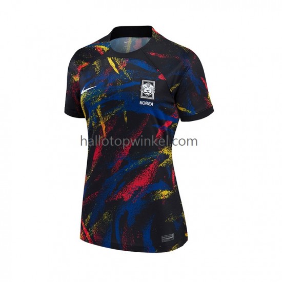 Zuid-Korea Voetbalshirt Dames Uit Tenue WK 2022 Korte Mouw