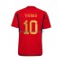 Spanje Voetbalshirt Thiago 10 Heren Thuis Tenue WK 2022 Korte Mouw