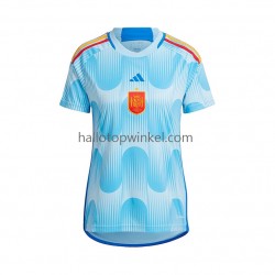 Spanje Voetbalshirt Dames Uit Tenue WK 2022 Korte Mouw