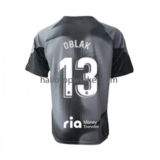 Atlético Madrid Voetbalshirt Jan Oblak 13 Doelman Heren Uit Tenue 2022-2023 Korte Mouw