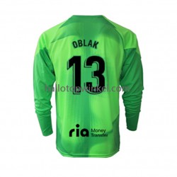 Atlético Madrid Voetbalshirt Jan Oblak 13 Doelman Heren Thuis Tenue 2022-2023 Lange Mouw
