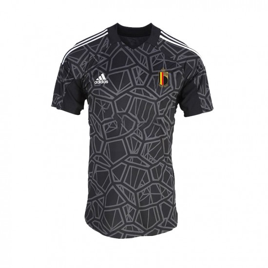 België Voetbalshirt Doelman Heren Thuis Tenue WK 2022 Korte Mouw
