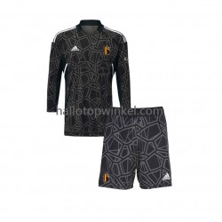 België Voetbalshirt Doelman Kleuters/Kids Thuis Tenue WK 2022 Lange Mouw