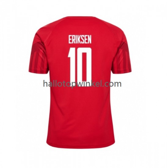 Denemarken Voetbalshirt Christian Eriksen 10 Heren Thuis Tenue WK 2022 Korte Mouw