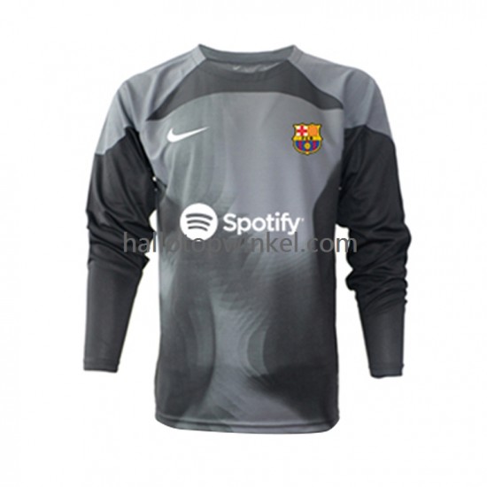 FC Barcelona Voetbalshirt Doelman Heren Uit Tenue 2022-2023 Lange Mouw