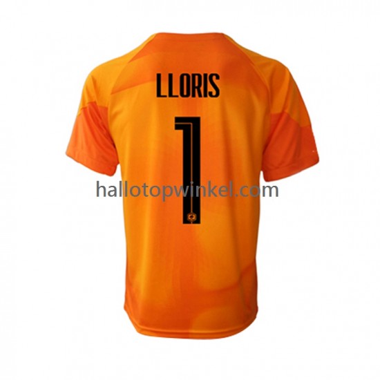 Frankrijk Voetbalshirt Hugo Lloris 1 Doelman Heren Uit Tenue WK 2022 Korte Mouw