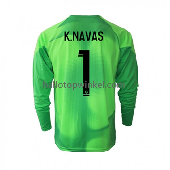 Paris Saint-Germain Voetbalshirt Keylor Navas 1 Doelman Heren Thuis Tenue 2022-2023 Lange Mouw