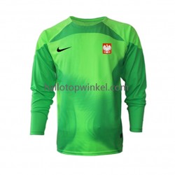 Polen Voetbalshirt Doelman Heren Thuis Tenue WK 2022 Lange Mouw