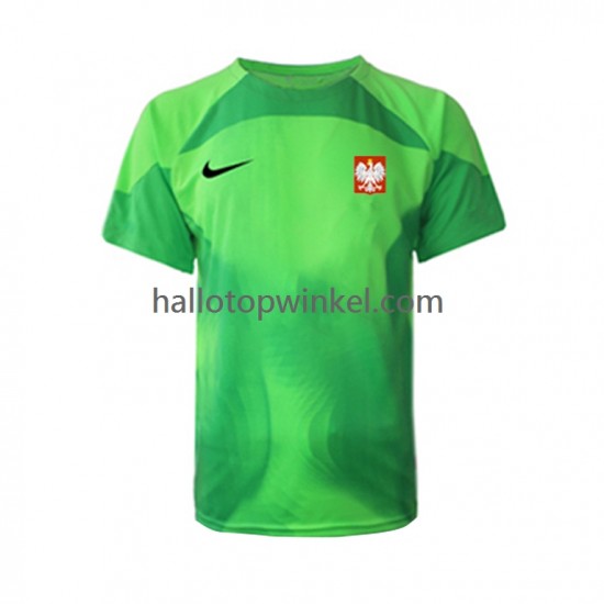 Polen Voetbalshirt Doelman Heren Thuis Tenue WK 2022 Korte Mouw