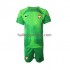 Polen Voetbalshirt Doelman Kleuters/Kids Thuis Tenue WK 2022 Korte Mouw