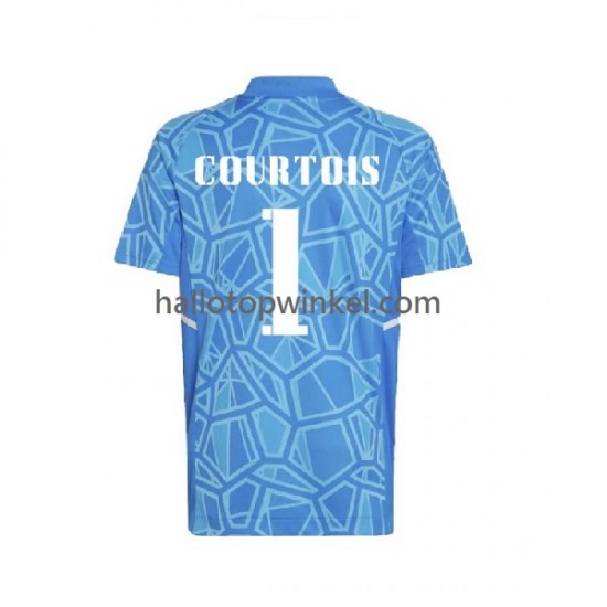 Real Madrid Voetbalshirt Courtois 1 Doelman Heren Thuis Tenue 2022-2023 Korte Mouw