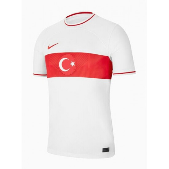 Turkije Voetbalshirt Heren Thuis Tenue 2022-2023 Korte Mouw