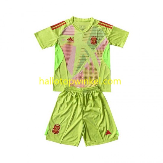 Argentinië Voetbalshirt Doelman Kleuters/Kids Uit Tenue 2024 Korte Mouw