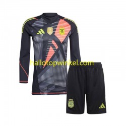 Argentinië Voetbalshirt Doelman Kleuters/Kids Thuis Tenue 2024 Lange Mouw