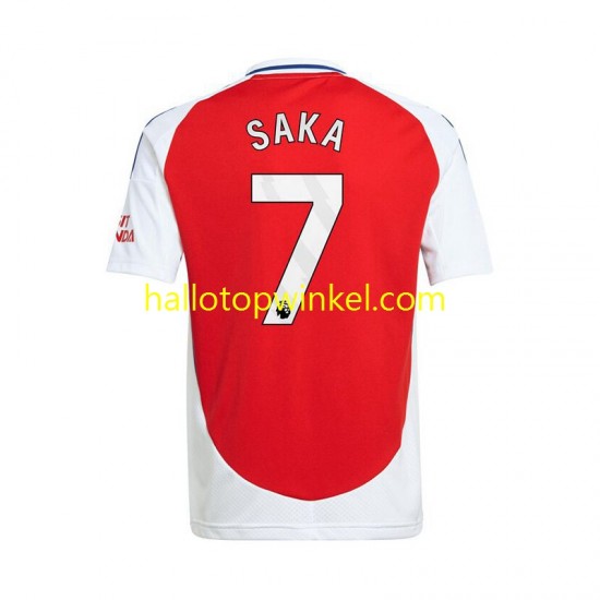 Arsenal Voetbalshirt Bukayo Saka 7 Heren Thuis Tenue 2024-2025 Korte Mouw