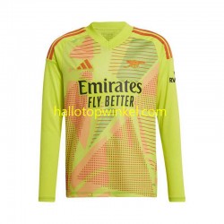 Arsenal Voetbalshirt Doelman Heren Thuis Tenue 2024-2025 Lange Mouw