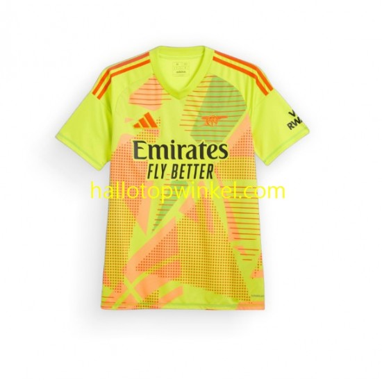 Arsenal Voetbalshirt Doelman Heren Thuis Tenue 2024-2025 Korte Mouw