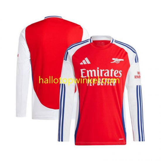 Arsenal Voetbalshirt Heren Thuis Tenue 2024-2025 Lange Mouw