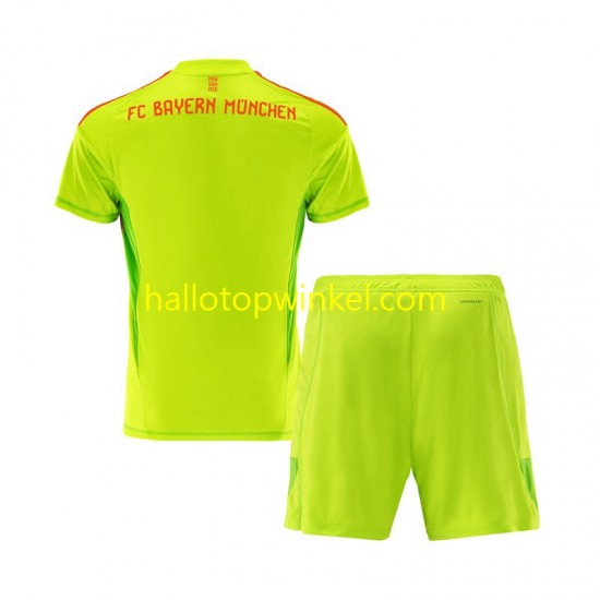 FC Bayern München Voetbalshirt Doelman Kleuters/Kids Thuis Tenue 2024-2025 Korte Mouw