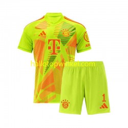 FC Bayern München Voetbalshirt Manuel Neuer 1 Doelman Kleuters/Kids Thuis Tenue 2024-2025 Korte Mouw