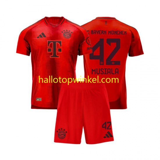 FC Bayern München Voetbalshirt Jamal Musiala 42 Kleuters/Kids Thuis Tenue 2024-2025 Korte Mouw