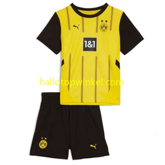 Borussia Dortmund Voetbalshirt Kleuters/Kids Thuis Tenue 2024-2025 Korte Mouw