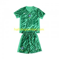 Brazilië Voetbalshirt Doelman Kleuters/Kids Derde Tenue 2024 Korte Mouw
