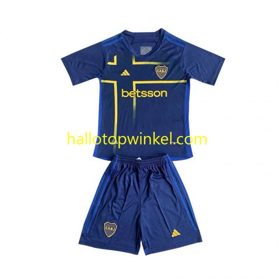 CA Boca Juniors Voetbalshirt Kleuters/Kids Derde Tenue 2024 Korte Mouw