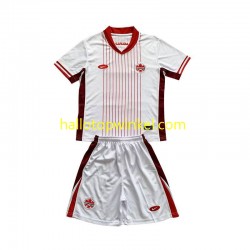 Canada Voetbalshirt Kleuters/Kids Uit Tenue 2024 Korte Mouw