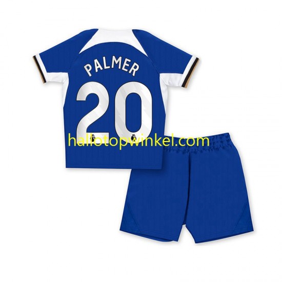 Chelsea Voetbalshirt Cole Palmer 20 Kleuters/Kids Thuis Tenue 2023-2024 Korte Mouw