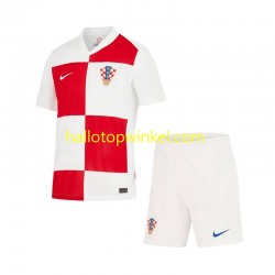 Kroatië Voetbalshirt Kleuters/Kids Thuis Tenue Euro 2024 Korte Mouw