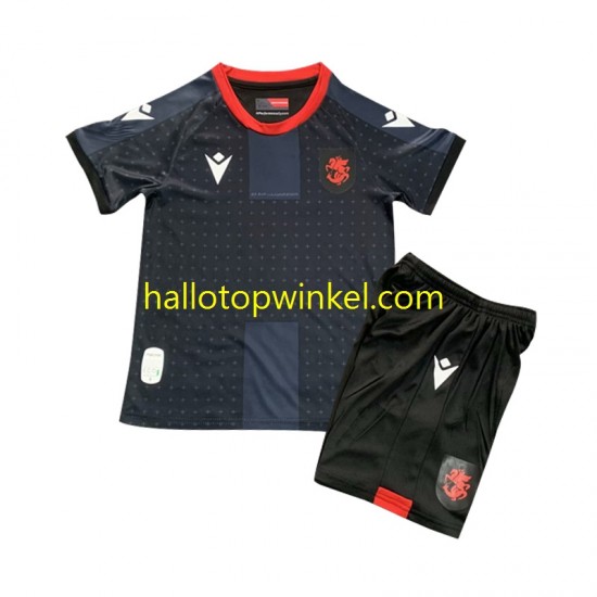 Voetbalshirt Georgia Kleuters/Kids Uit Tenue 2024 Korte Mouw