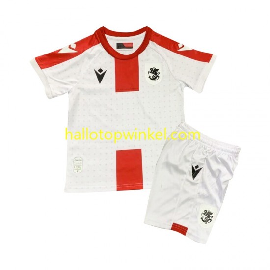 Voetbalshirt Georgia Kleuters/Kids Thuis Tenue 2024 Korte Mouw