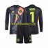 Duitsland Voetbalshirt Manuel Neuer 1 Doelman Kleuters/Kids Thuis Tenue Euro 2024 Lange Mouw