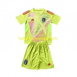 Italië Voetbalshirt Doelman Kleuters/Kids Thuis Tenue Euro 2024 Korte Mouw
