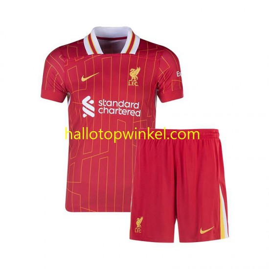 Liverpool Voetbalshirt Kleuters/Kids Thuis Tenue 2024-2025 Korte Mouw